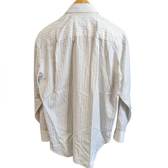 Ermenegildo Zegna Button Down Dress Shirt Portofino Comfort Size 39 - 15 1/2 - Picture 2 of 13